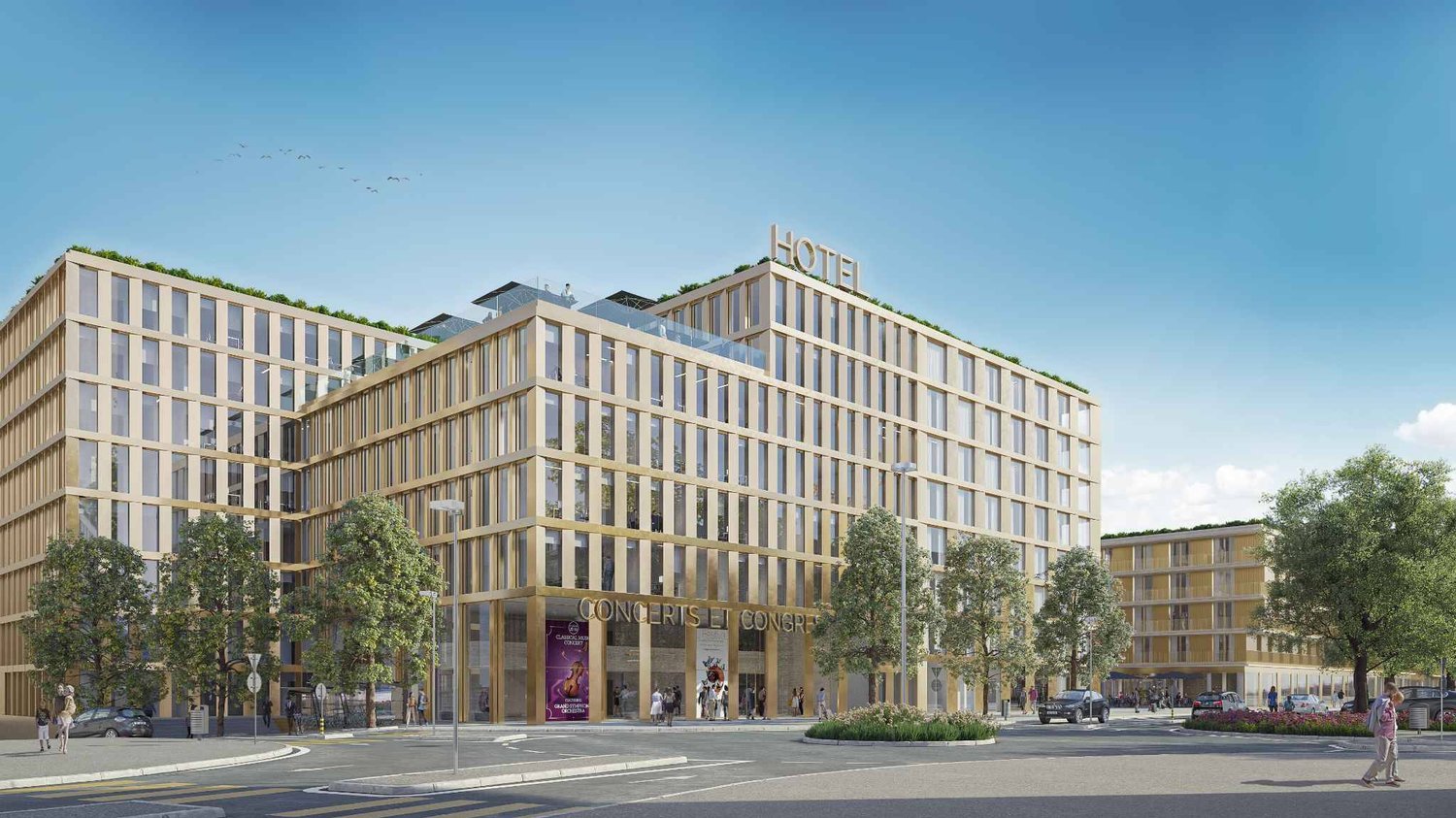 1100m² office