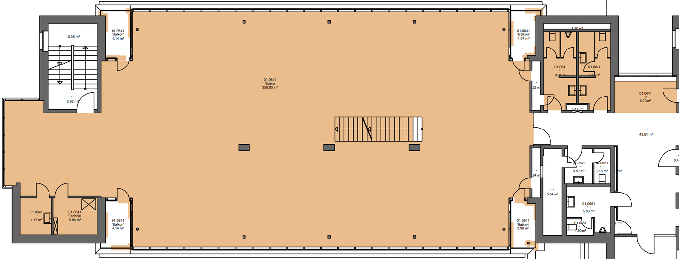635m² bureau