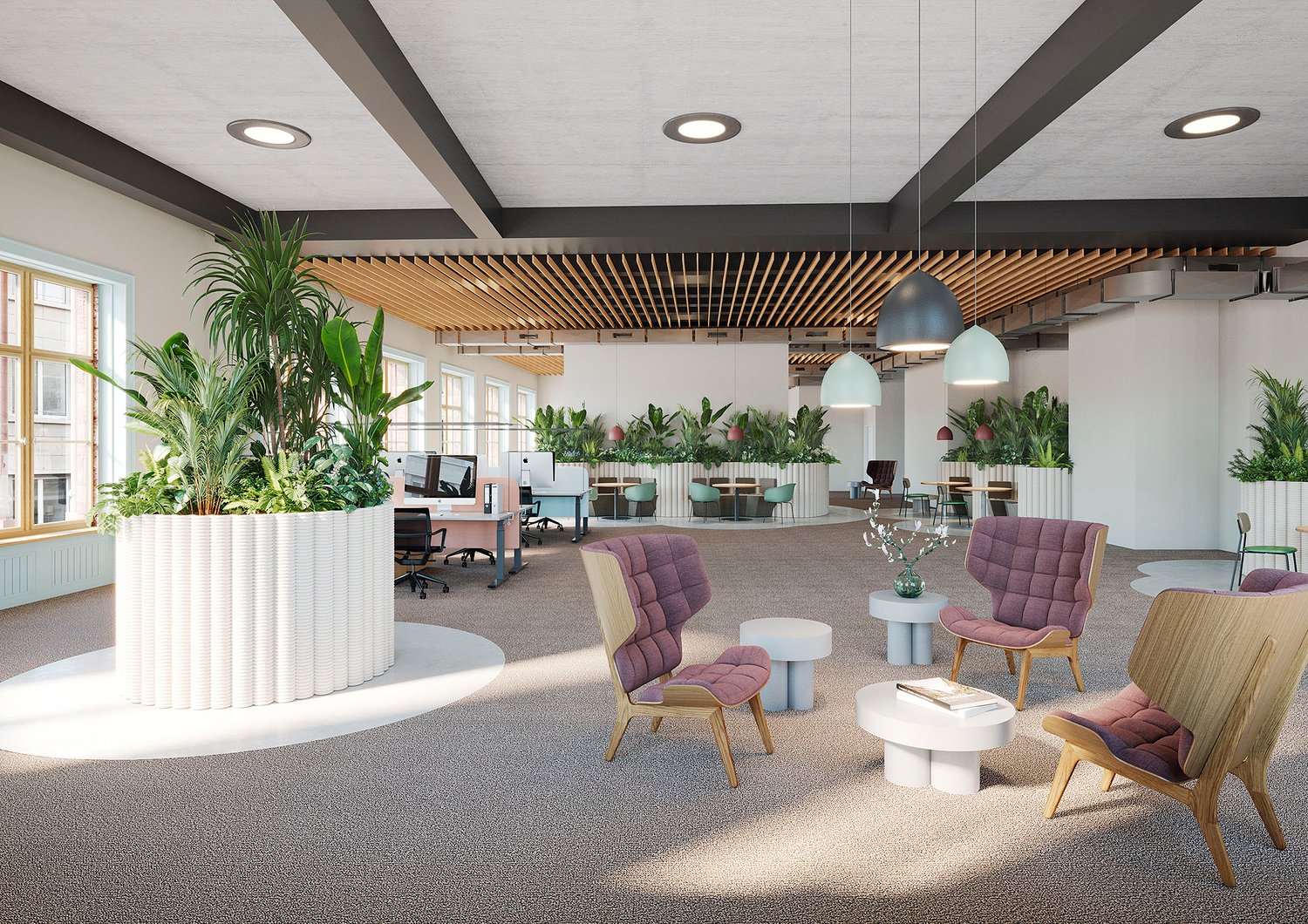 1340m² bureau