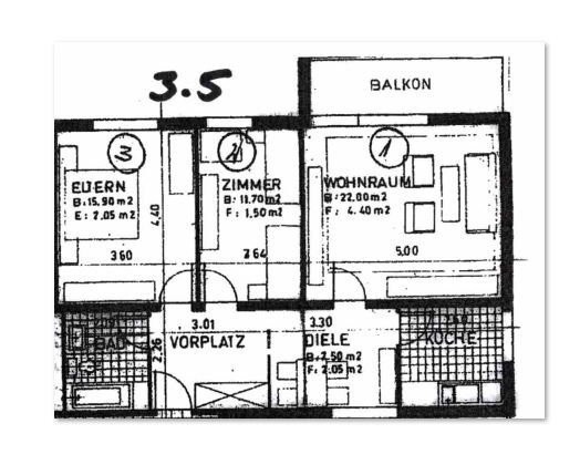 Appartement de 3 ½ pièces