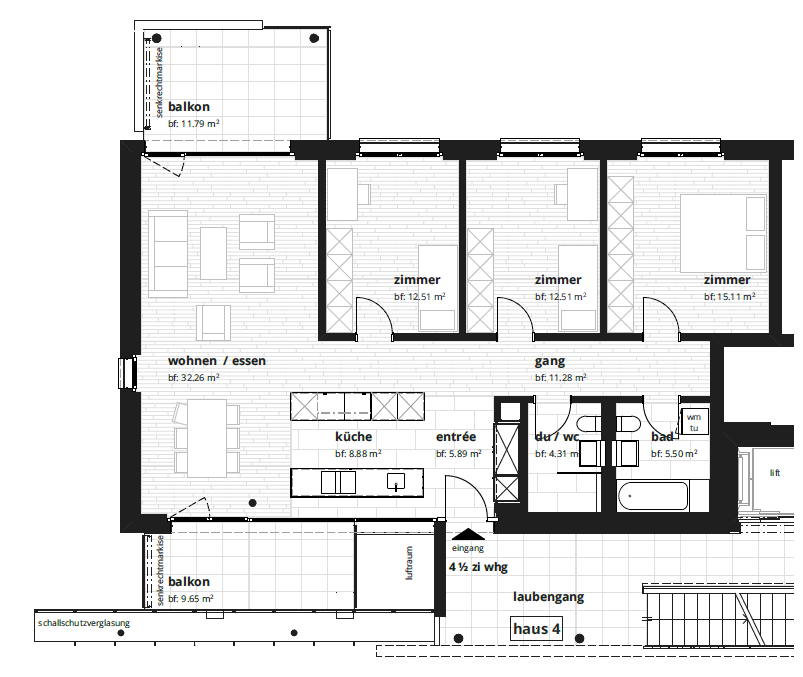 Appartement de 4 ½ pièces