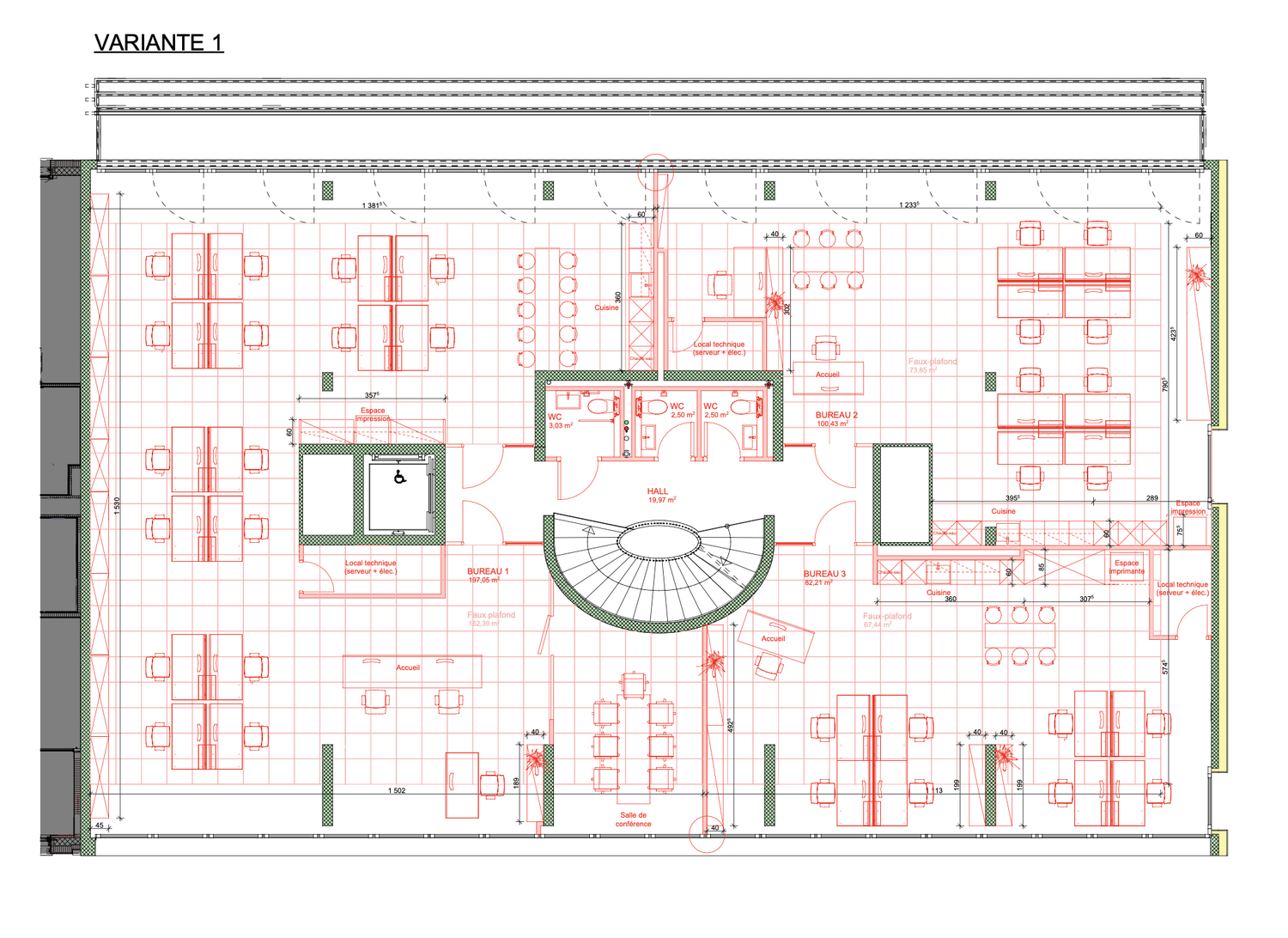 387m² office