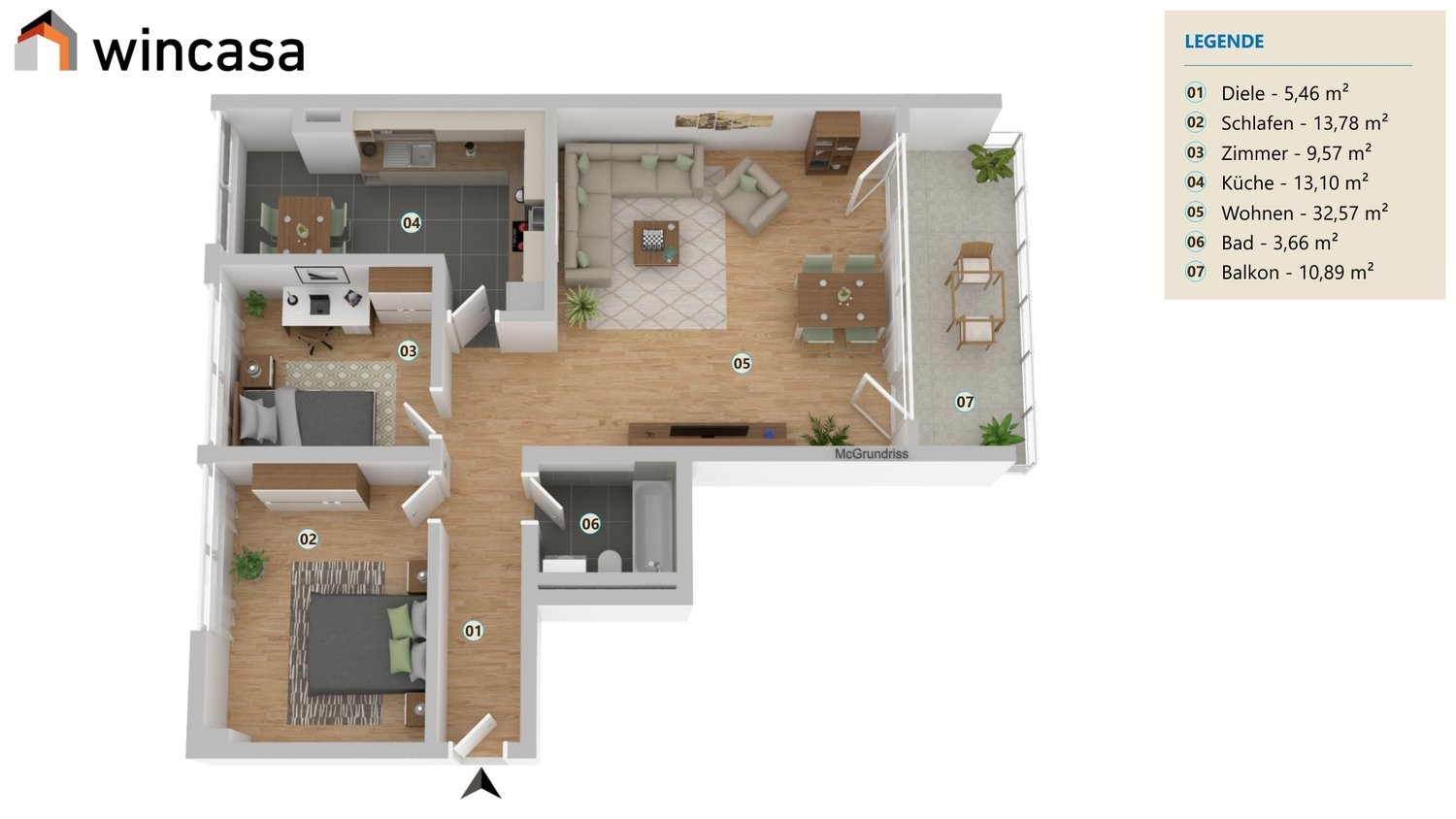 3 ½ Zimmer-Wohnung