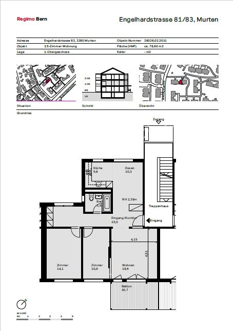 3 ½ rooms apartment