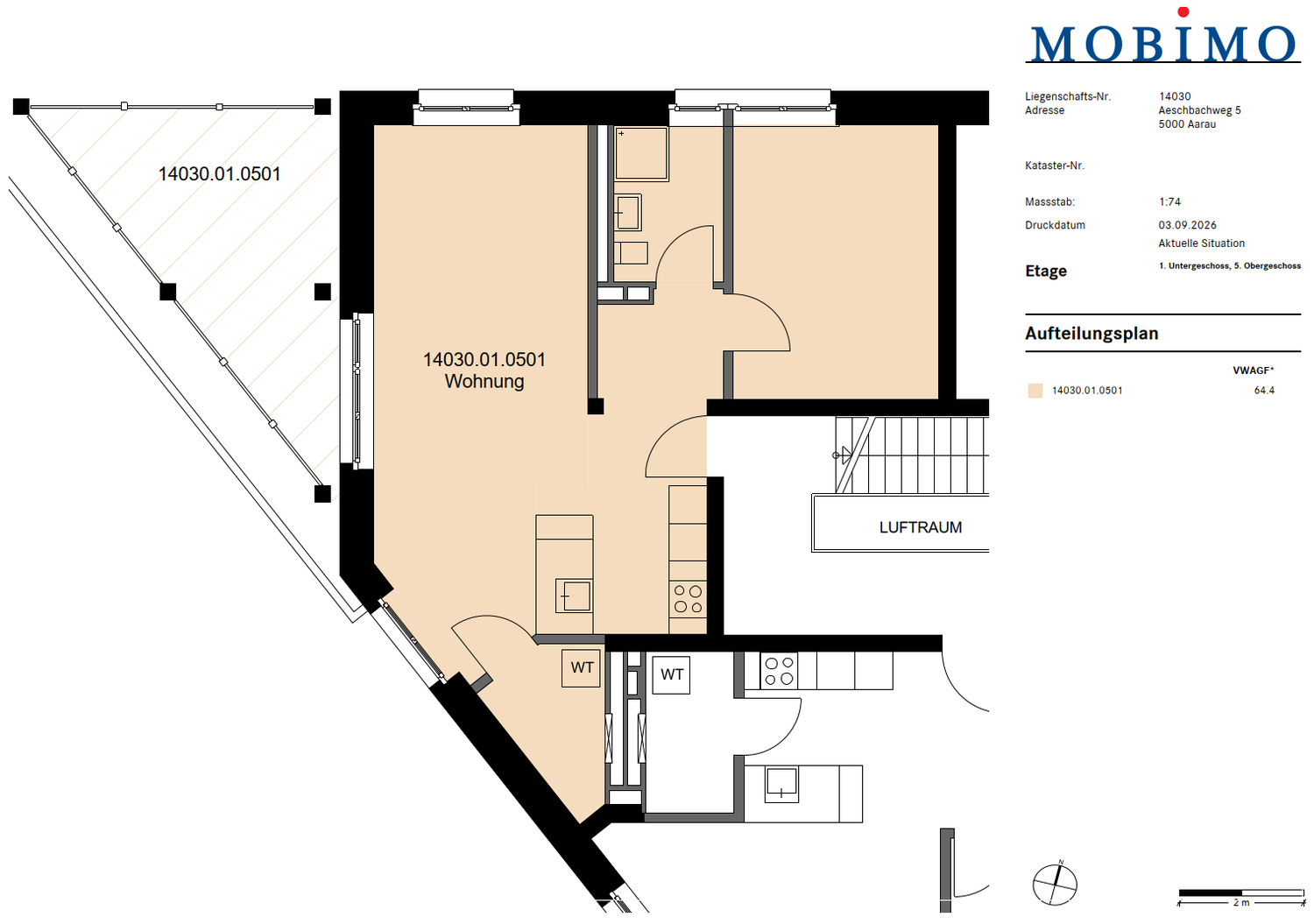 Appartement de 2 ½ pièces