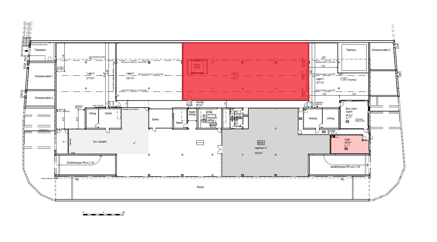 Local de stockage de 432m²