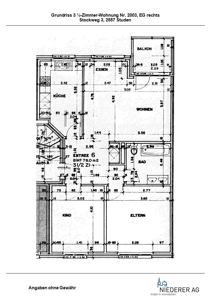 3 ½ rooms apartment