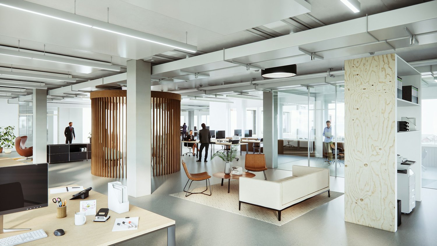 1100m² de bureaux