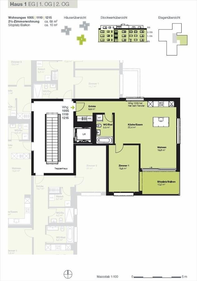 Appartement de 2 ½ pièces