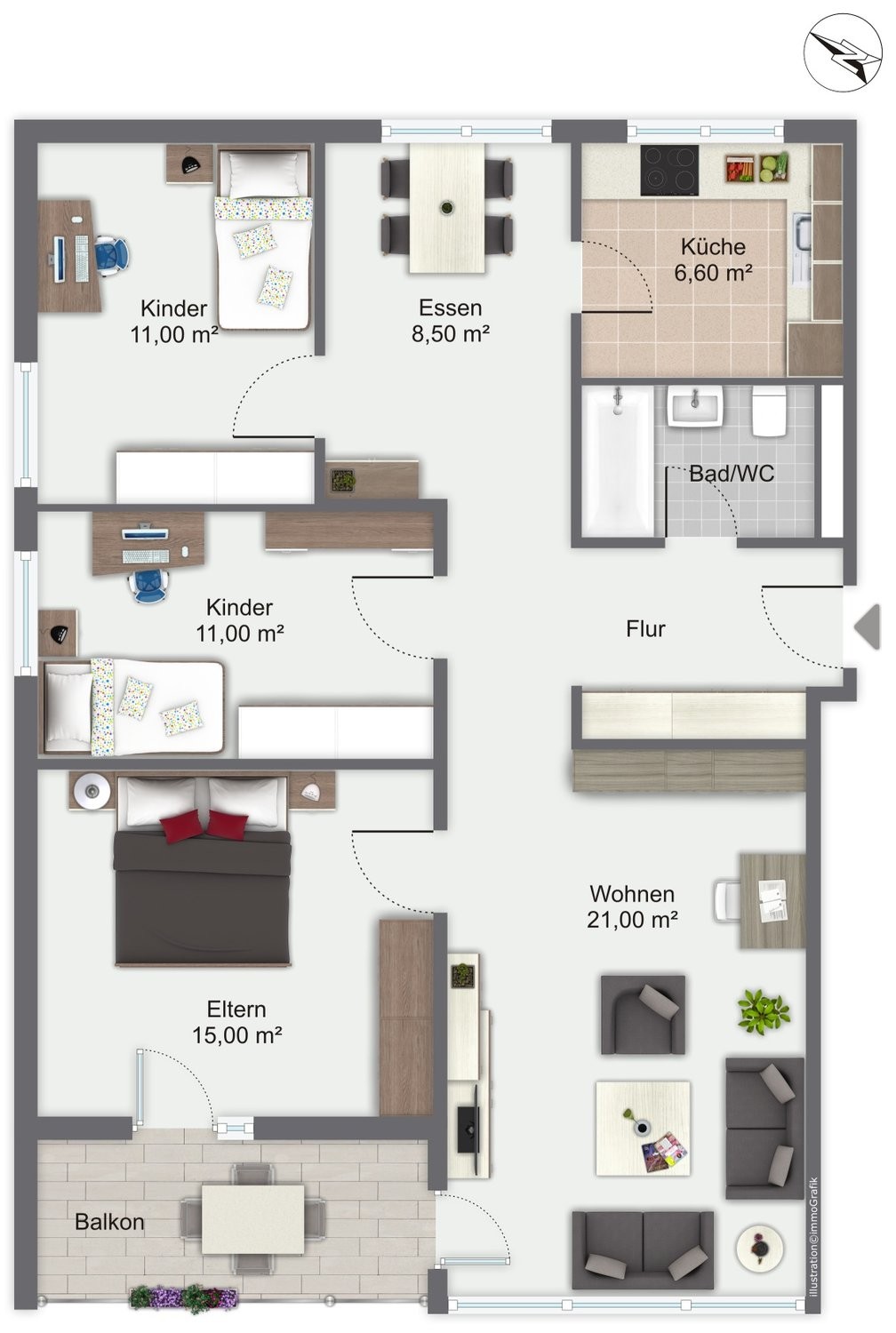 Appartement de 4 ½ pièces, photo 8 sur 8