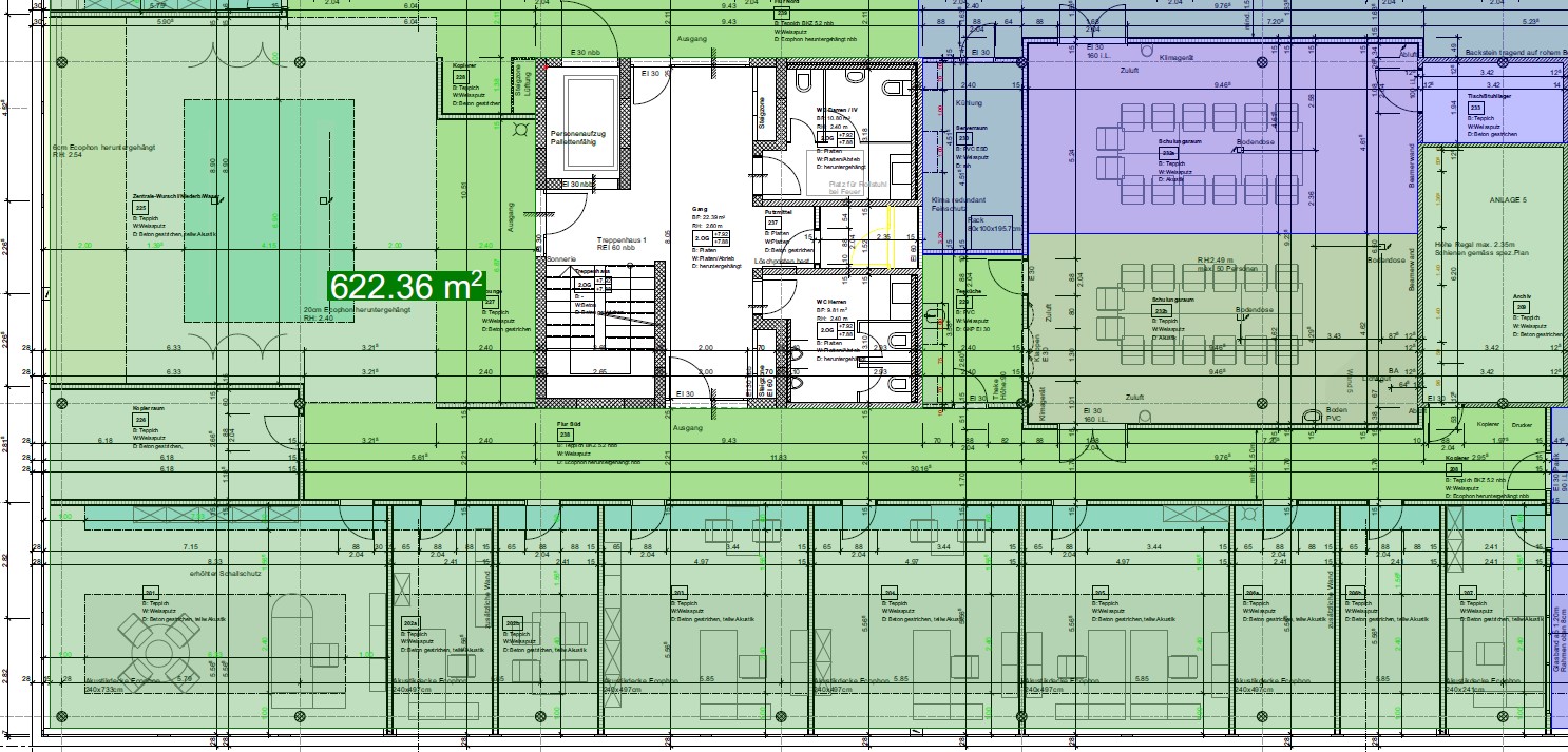 200m² bureau