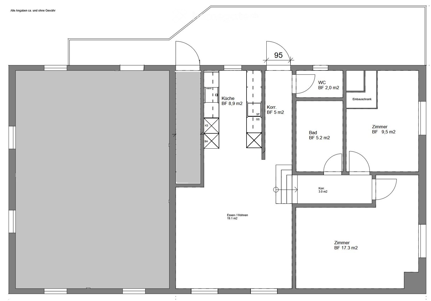 Appartement de 3 pièces, photo 5 sur 5