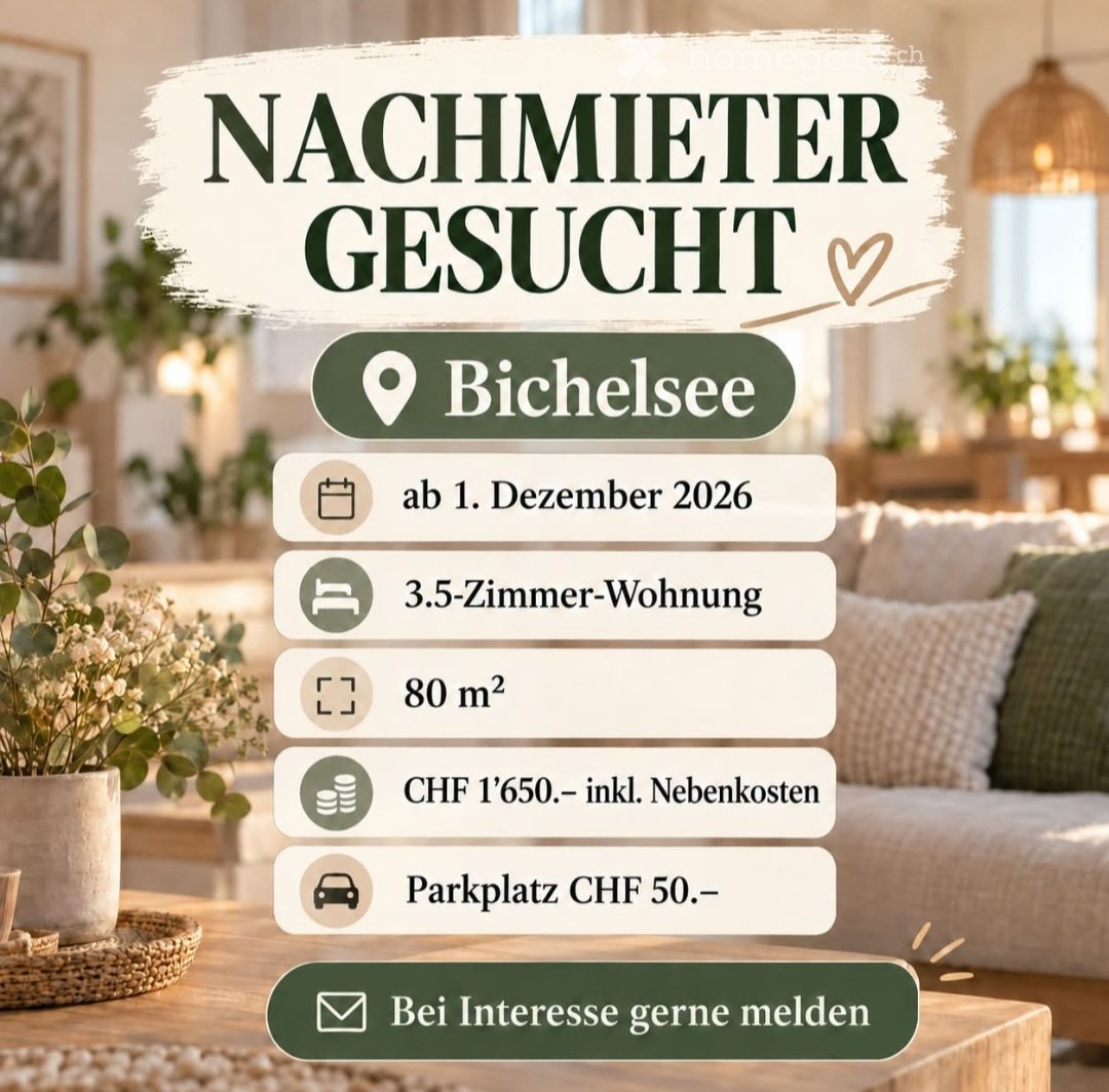Appartement de 3 ½ pièces