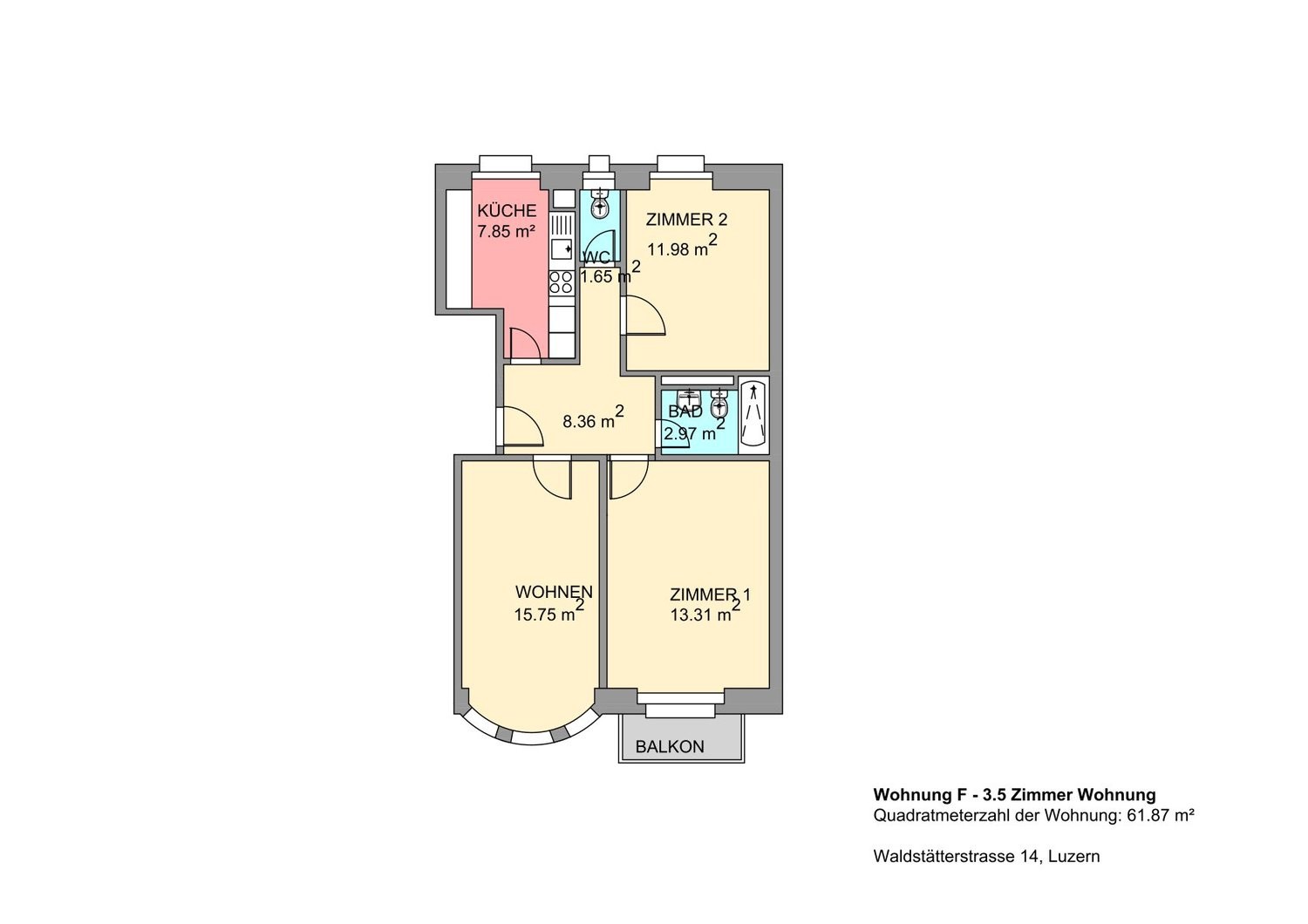 Appartement de 3 ½ pièces