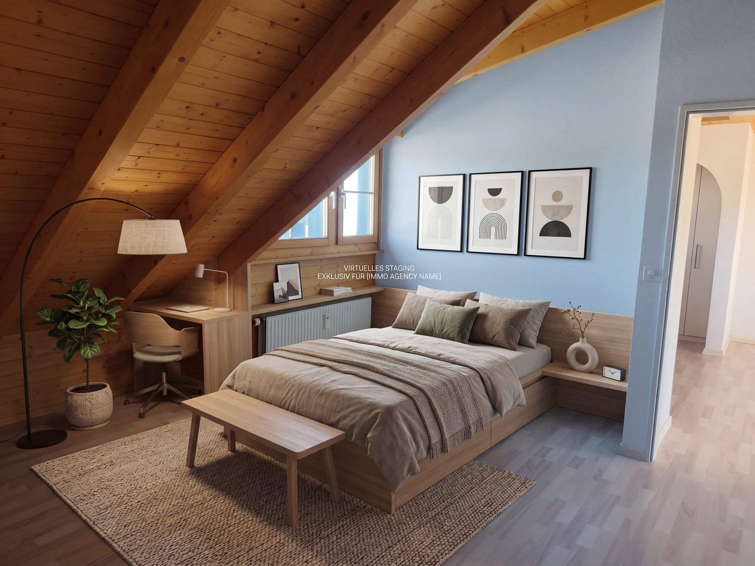 Appartement mansardé de 3 ½ pièces