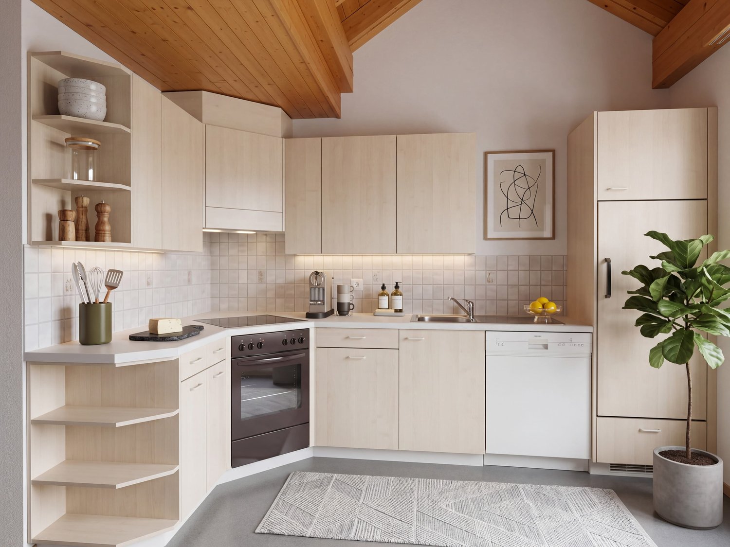 Appartement mansardé de 3 ½ pièces
