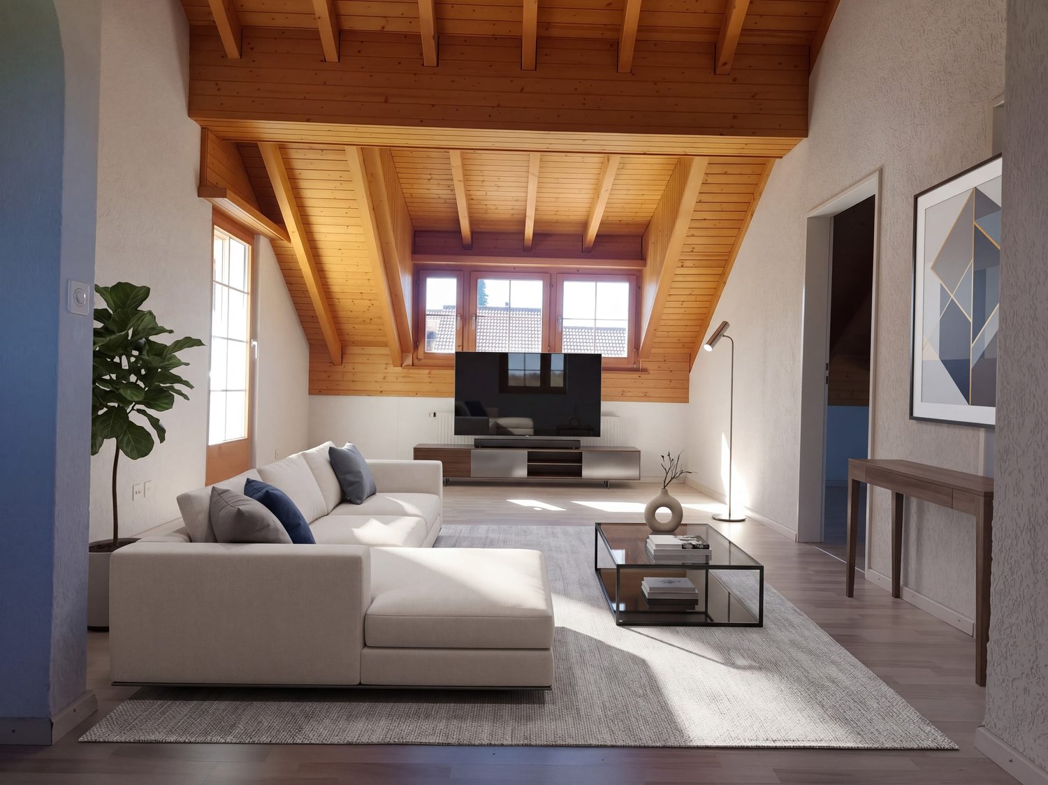 Appartement mansardé de 3 ½ pièces