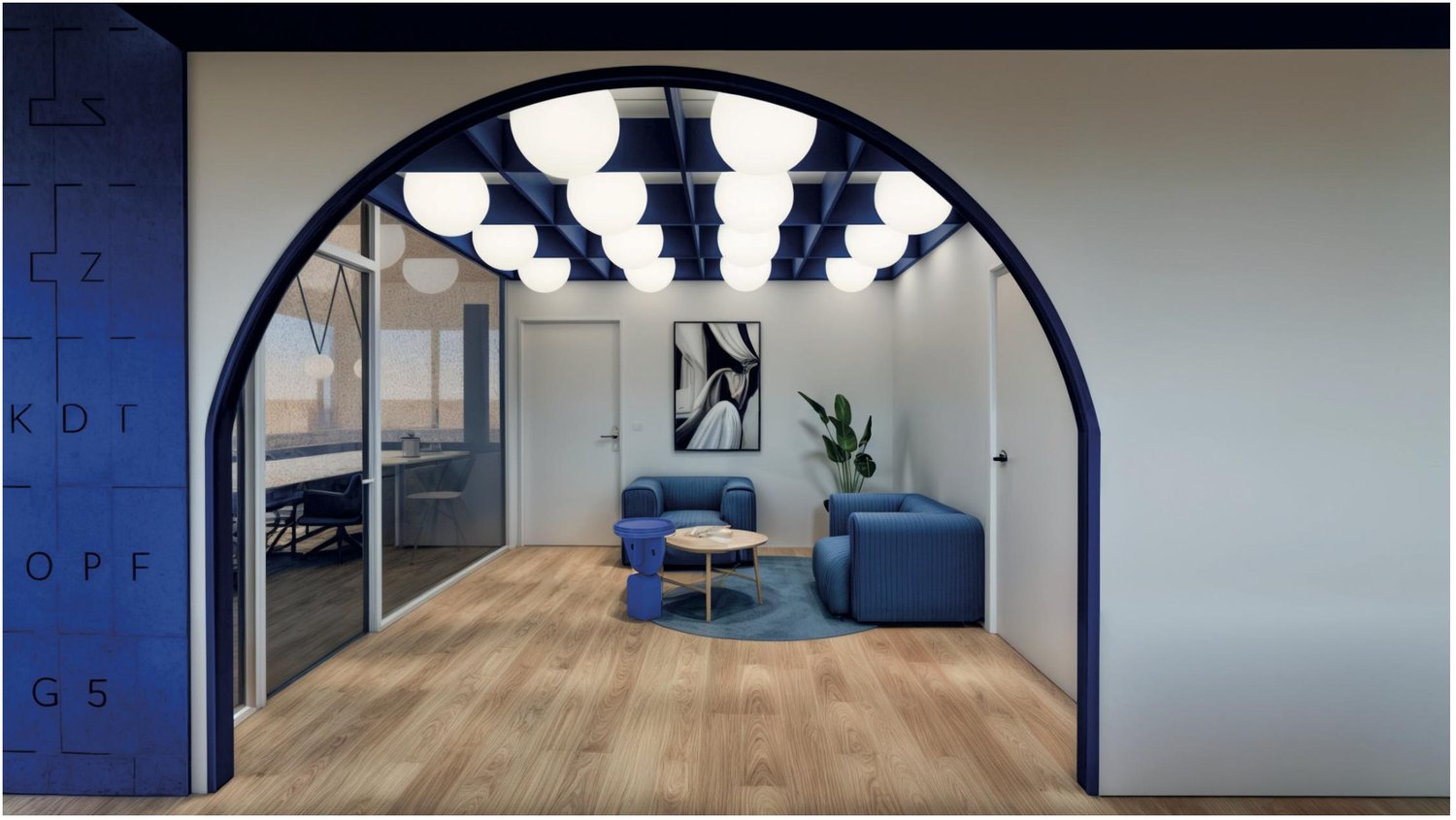 285m² office