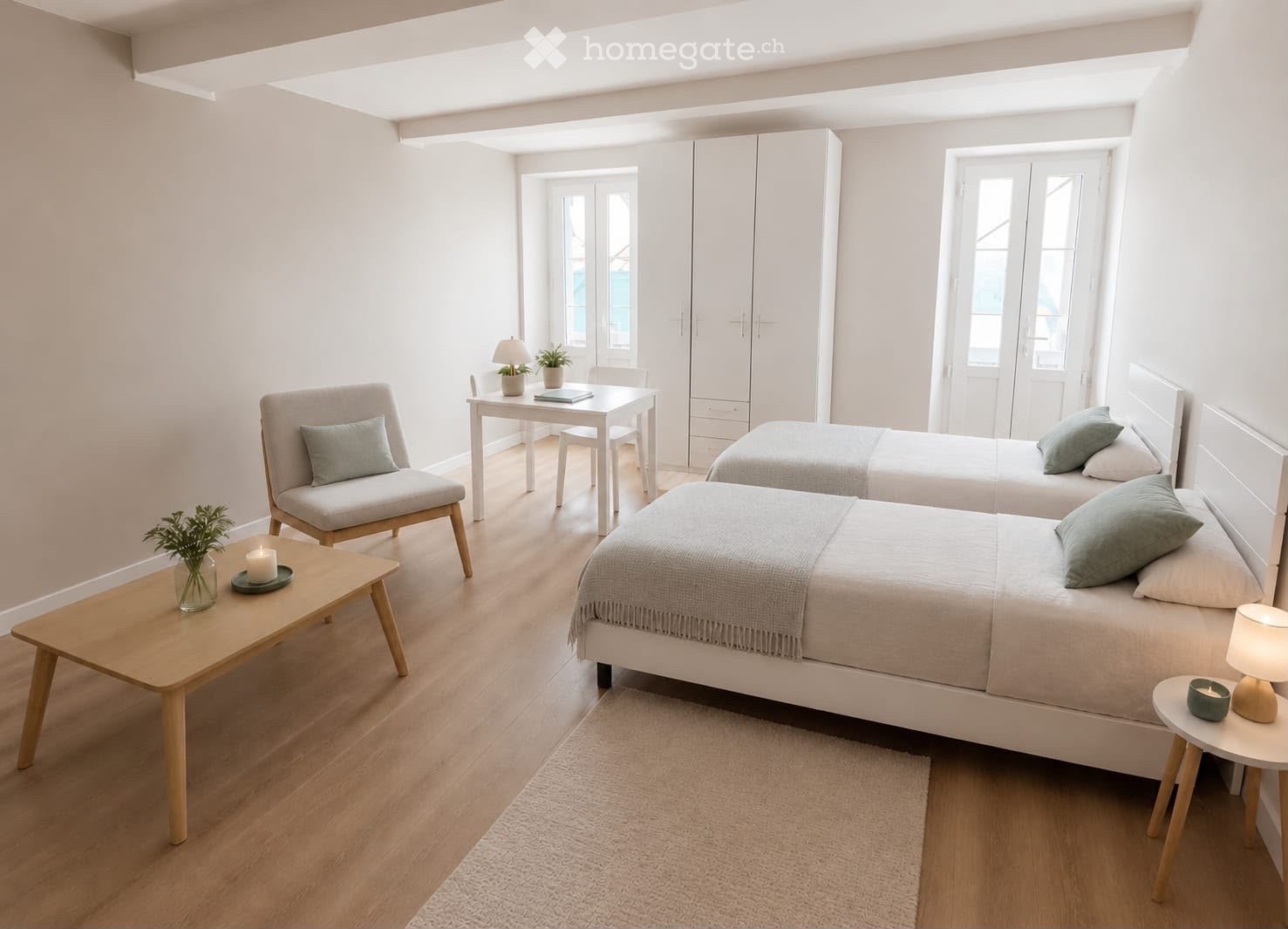 1 pièce chambre individuelle, photo 2 sur 3