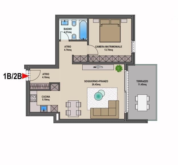 Appartement de 2 ½ pièces

Moderne appartement de 2.5 locaux, situé au premier étage d'un bâtiment de construction récente (2022) à Lamone. Disponible à partir du 1 décembre 2026, il représente une occasion idéale pour ceux qui recherchent le confort, la qualité et une position stratégique.

Loyer m, photo 7 sur 8