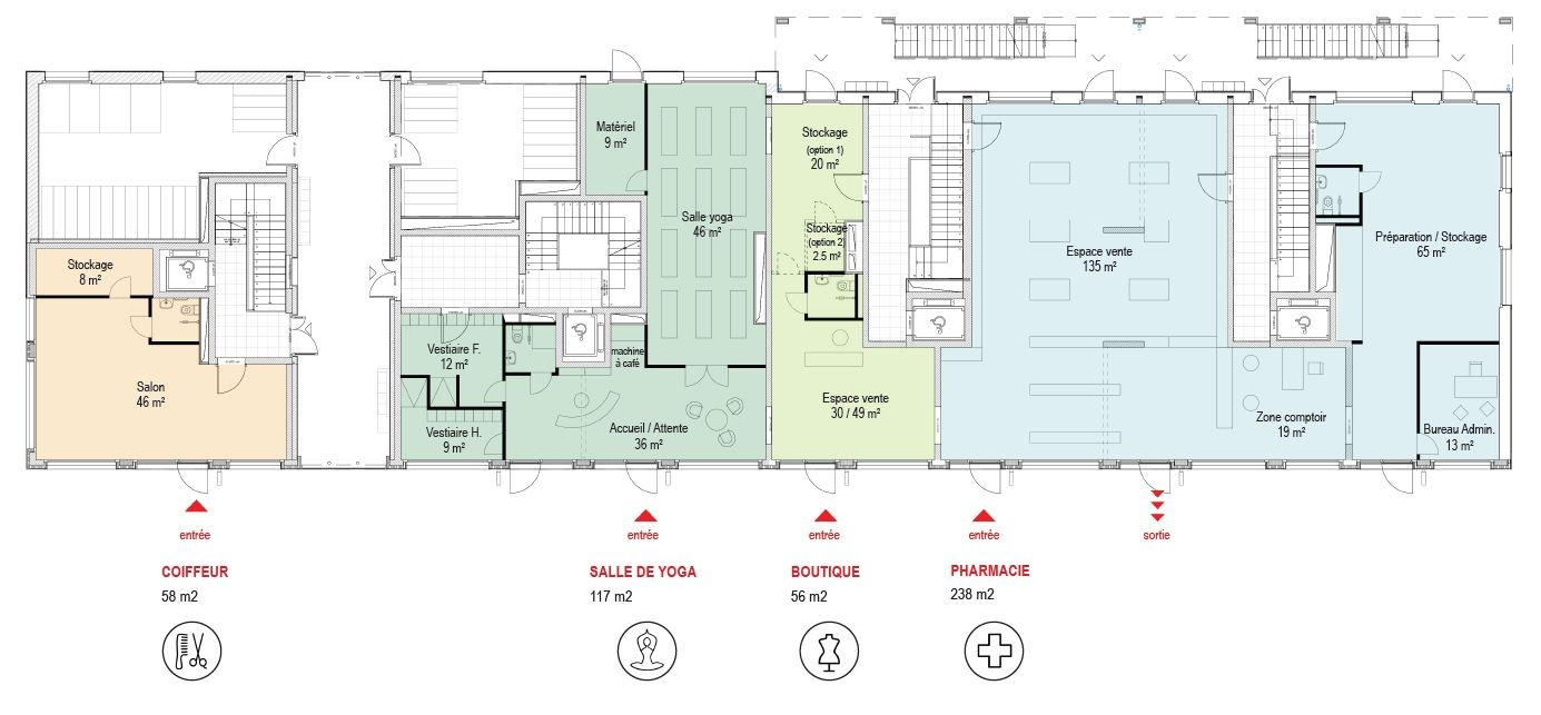 54m² shop