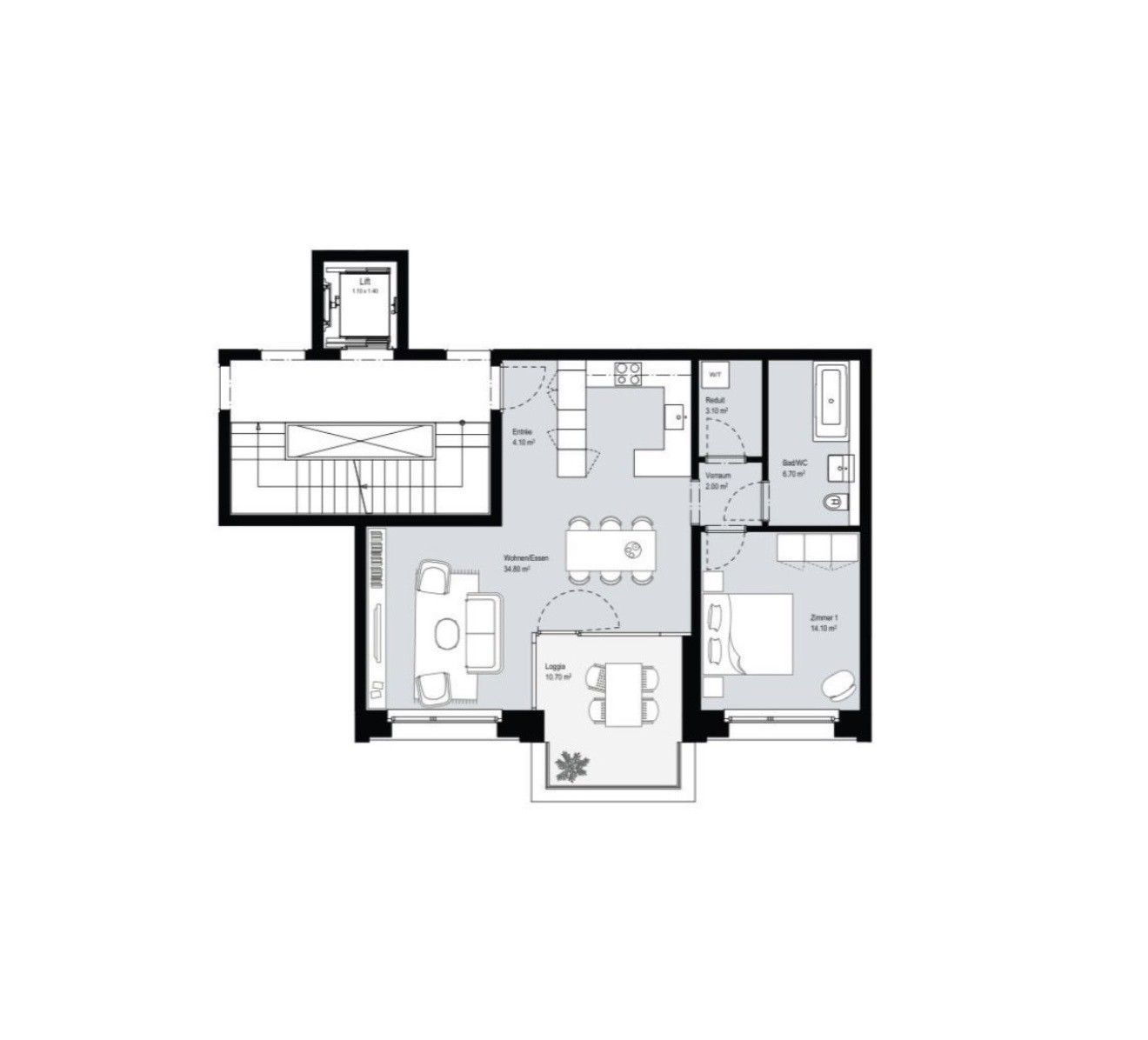 appartement de 2 ½ pièces, photo 3 sur 3