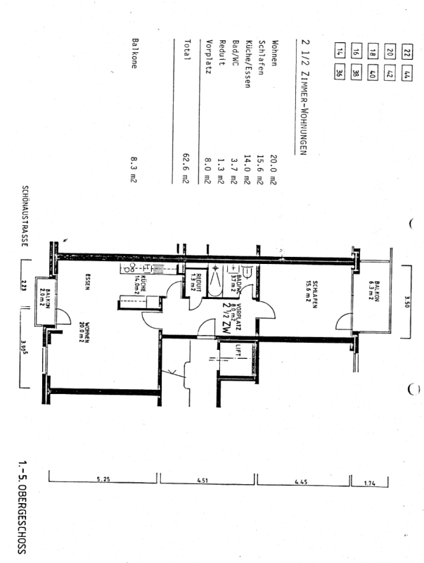 Appartement de 2 ½ pièces