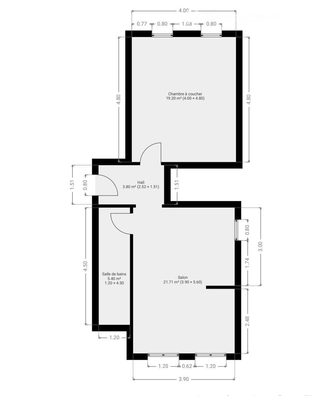 2 ½ rooms apartment