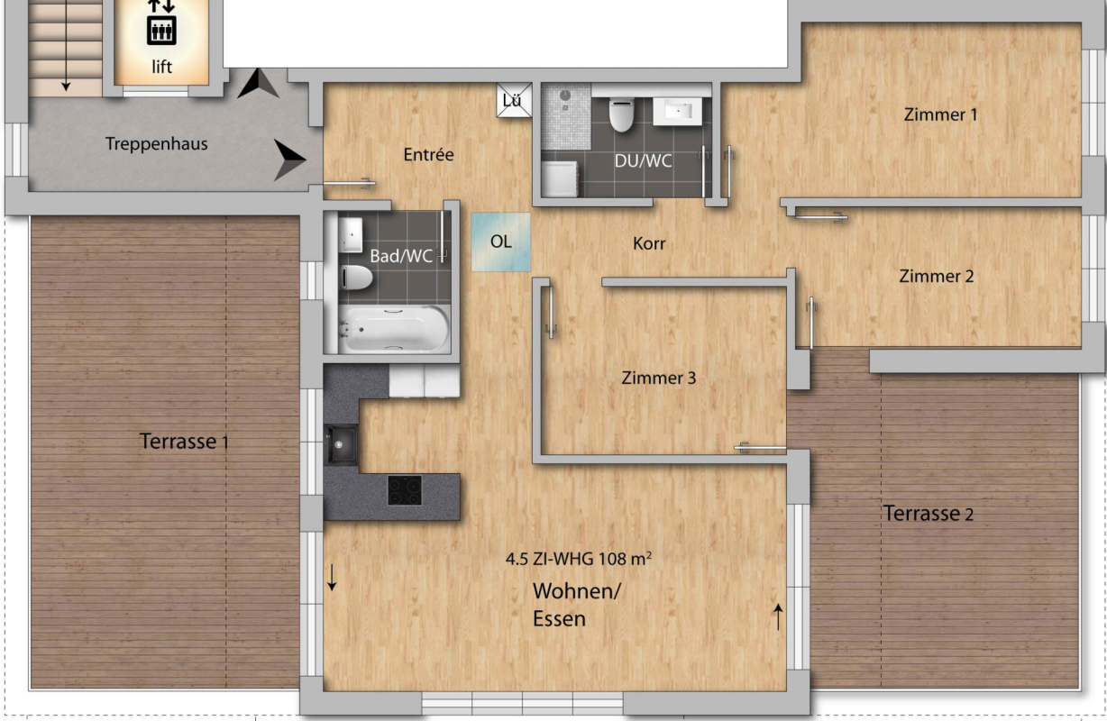 Appartement de 4 ½ pièces, photo 5 sur 9