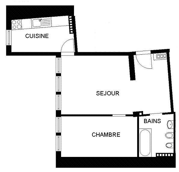 3 rooms apartment, photo 2 sur 9