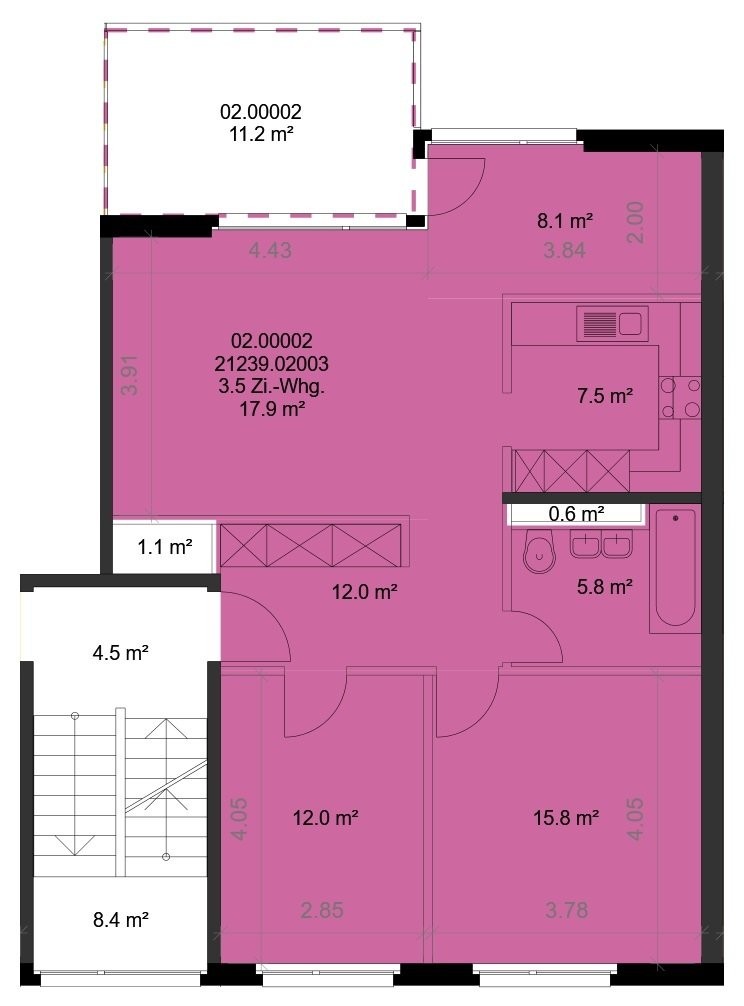 Appartement de 2 ½ pièces, photo 8 sur 8