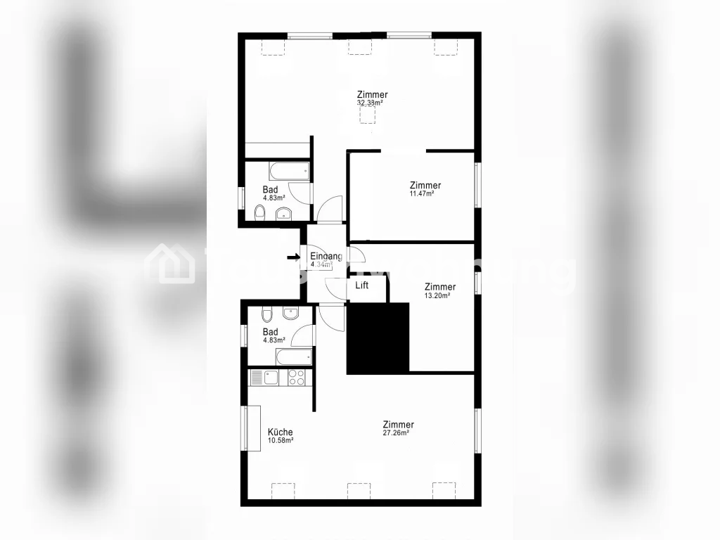 3 pièces appartement, photo 2 sur 6