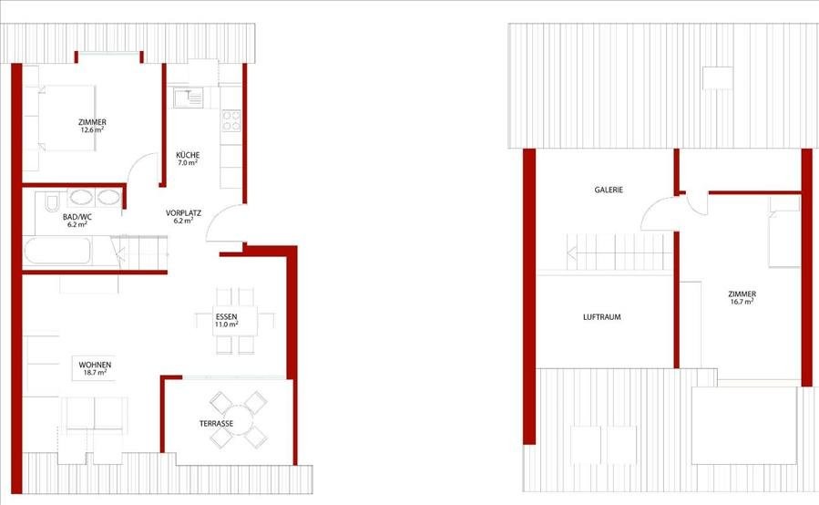 Duplex de 2 ½ pièces, photo 2 sur 2