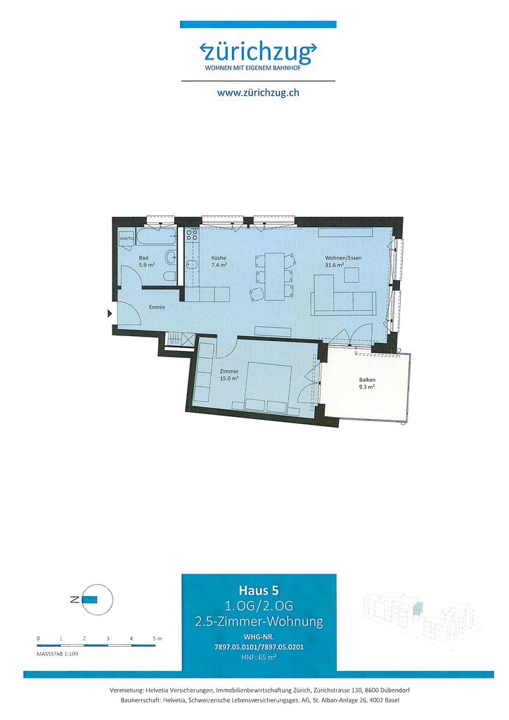 Appartement de 2 ½ pièces, photo 9 sur 9