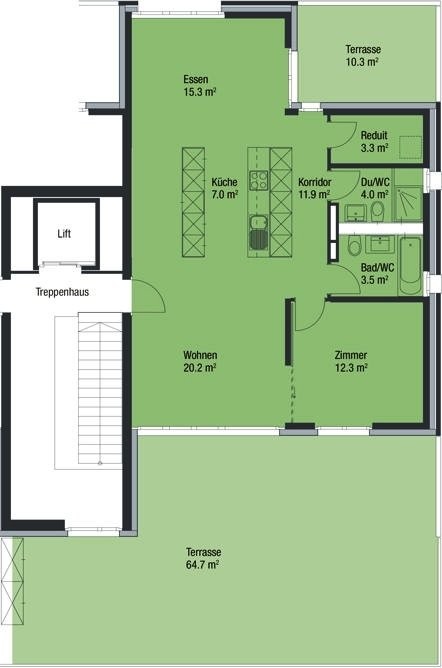 2 ½ pièces appartement mansardé, photo 7 sur 7