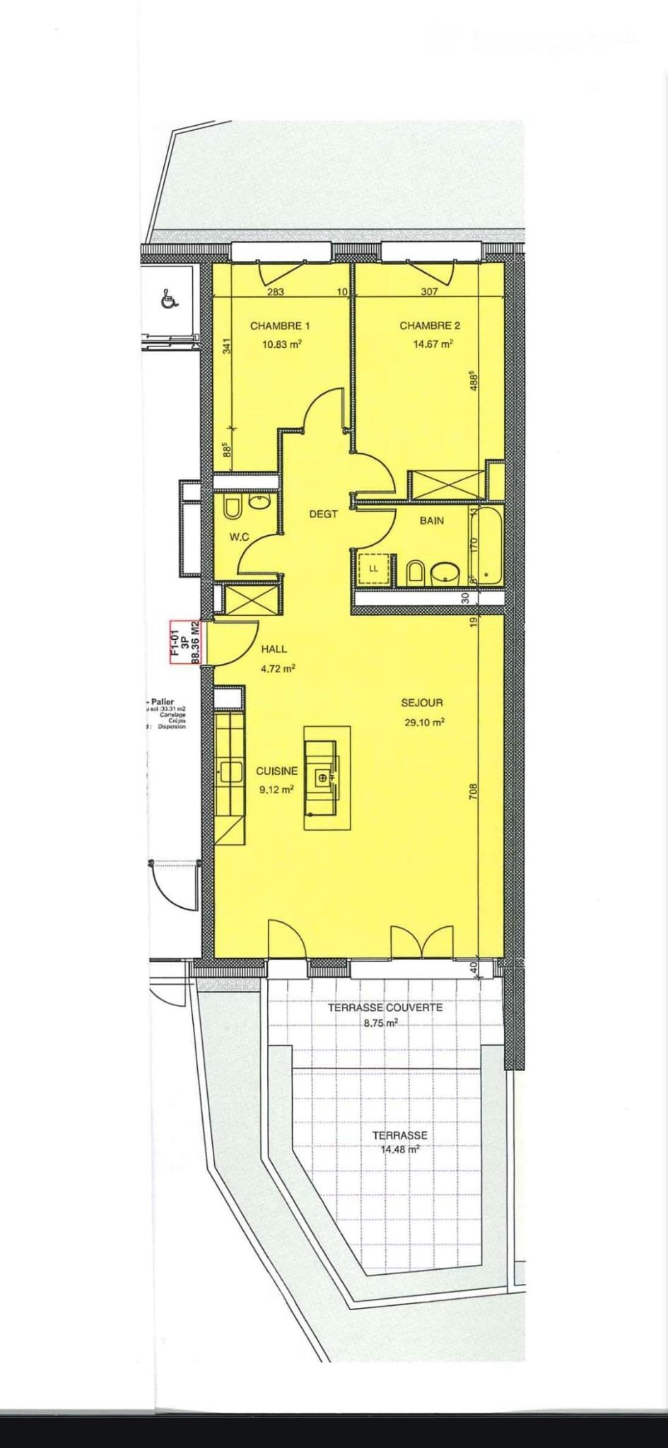 3 ½ rooms apartment