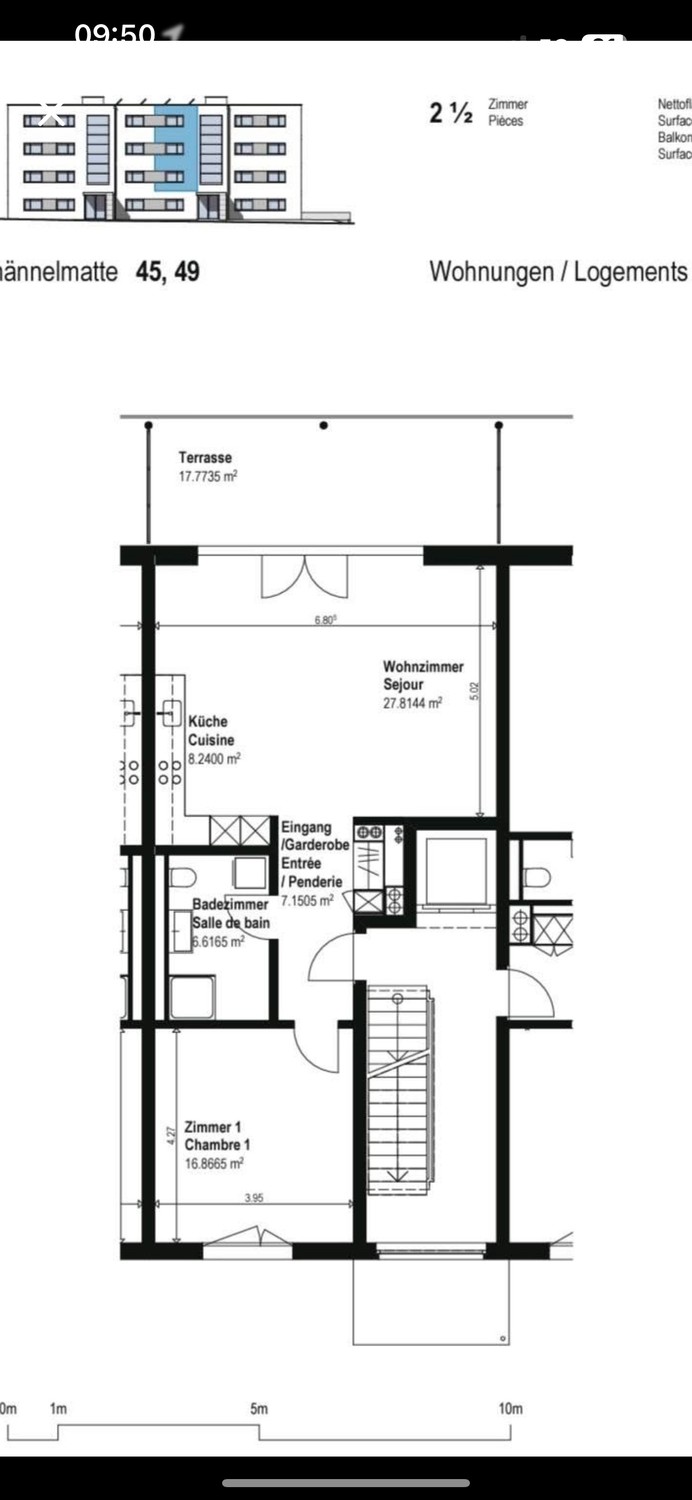 2 ½ rooms apartment
