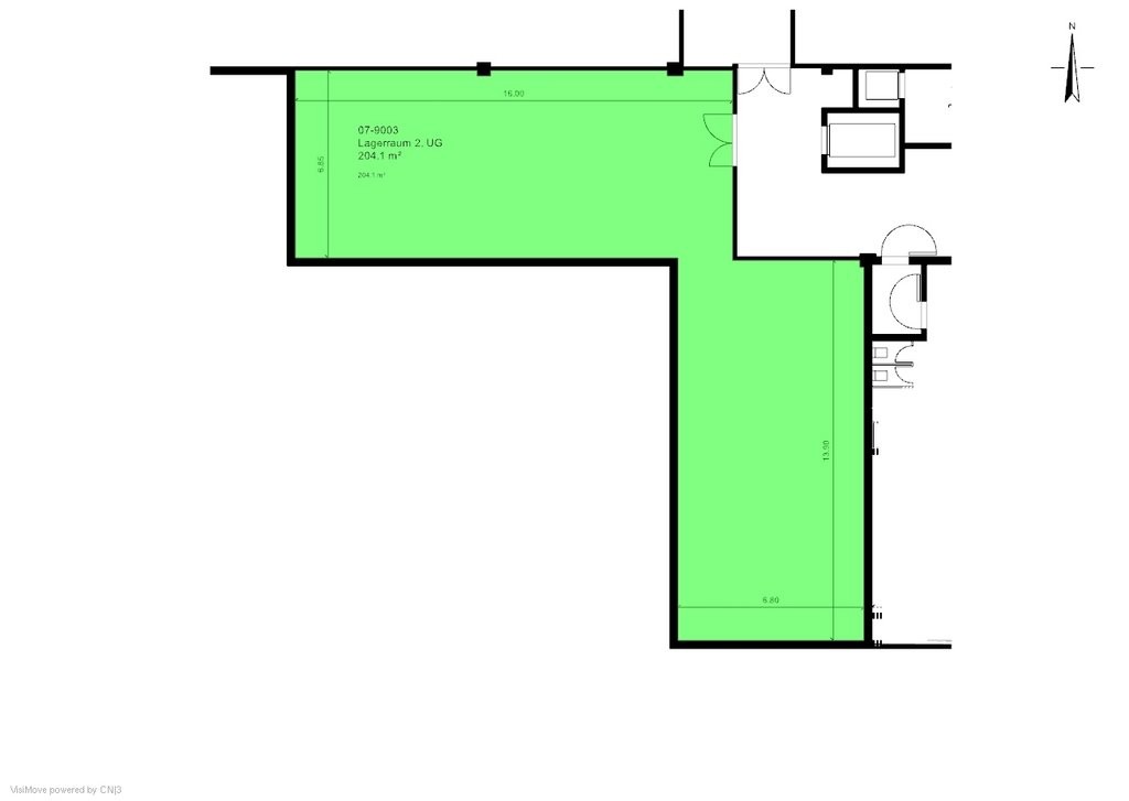 Local de stockage de 204m²