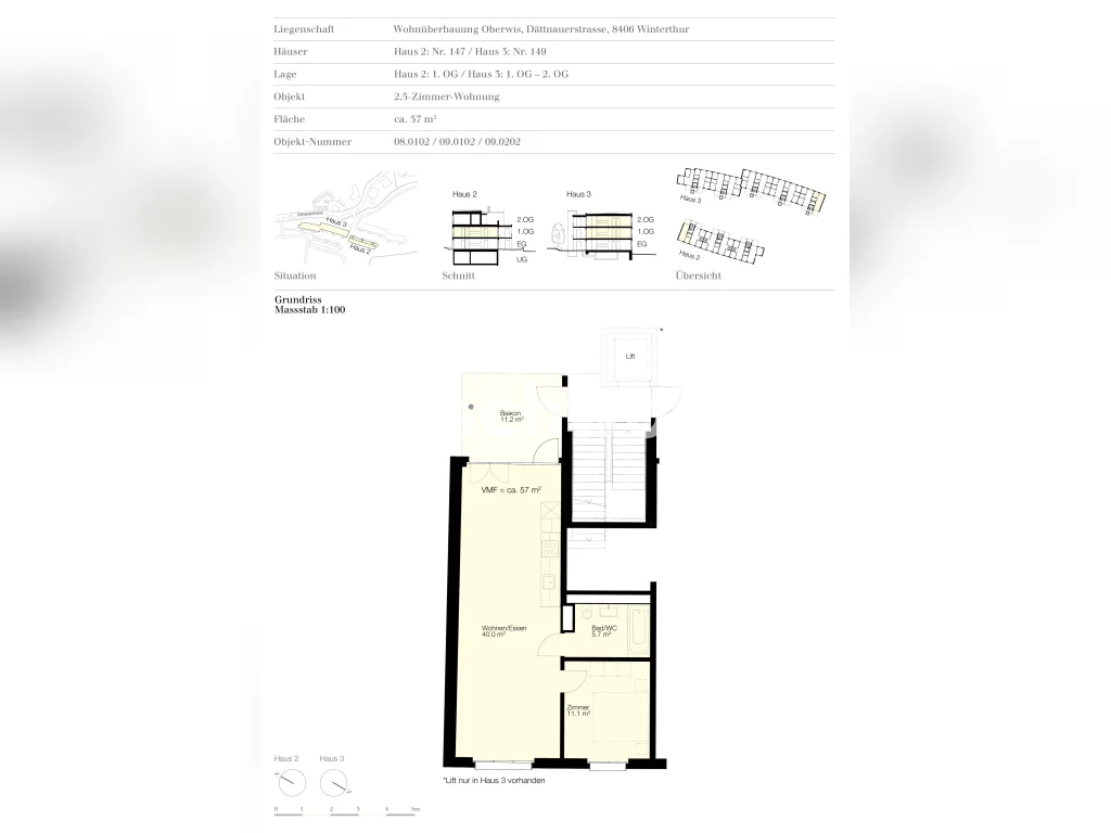 Appartement de 2 ½ pièces