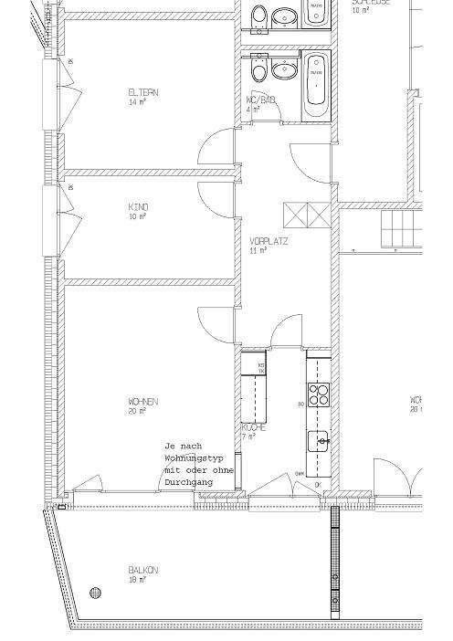 3 pièces appartement, photo 6 sur 6