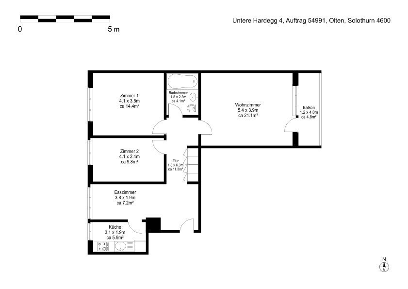 Appartement de 3 ½ pièces, photo 9 sur 9