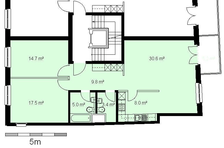 3 ½ pièces appartement