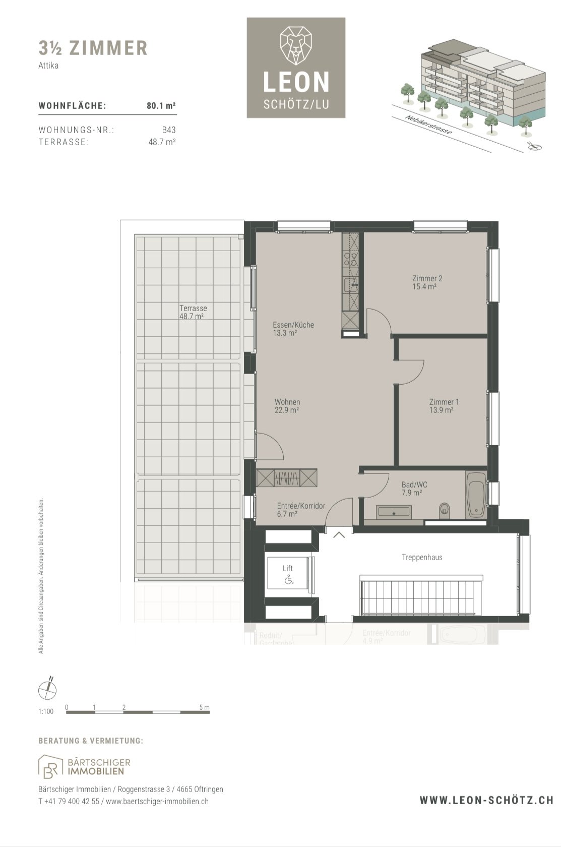 Appartement de 3 ½ pièces, photo 4 sur 10