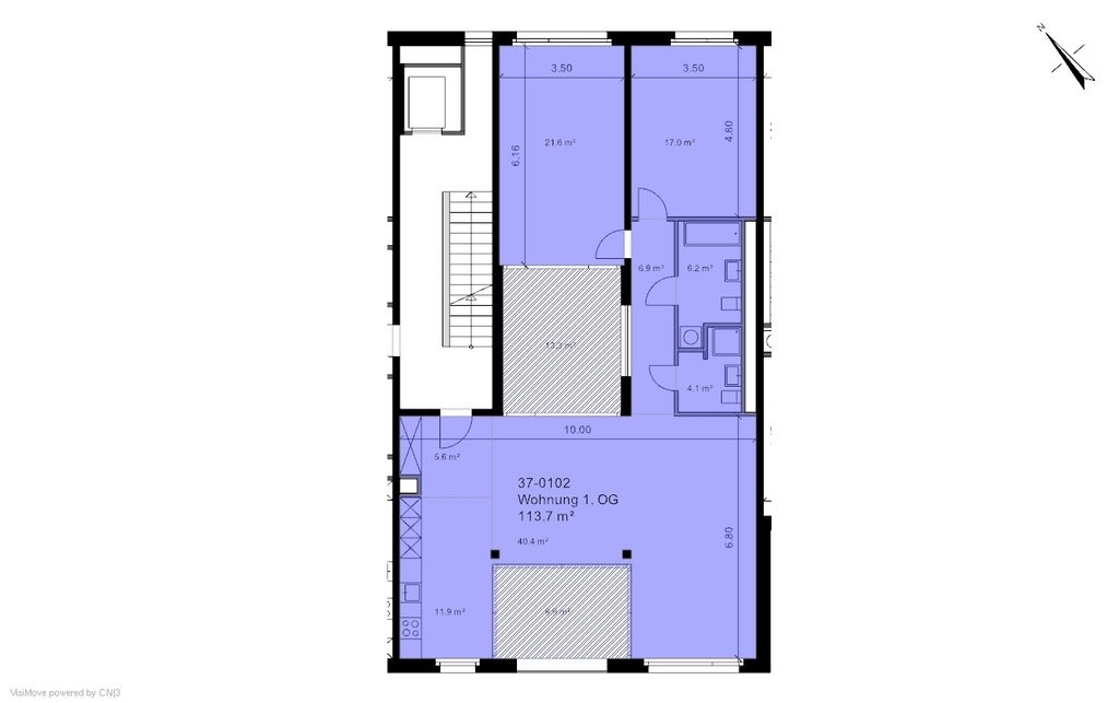 Appartement de 3 ½ pièces