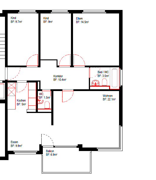 Appartement de 4 ½ pièces