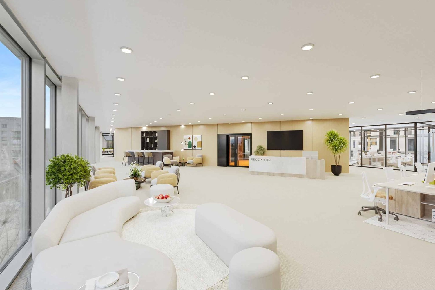 440m² office