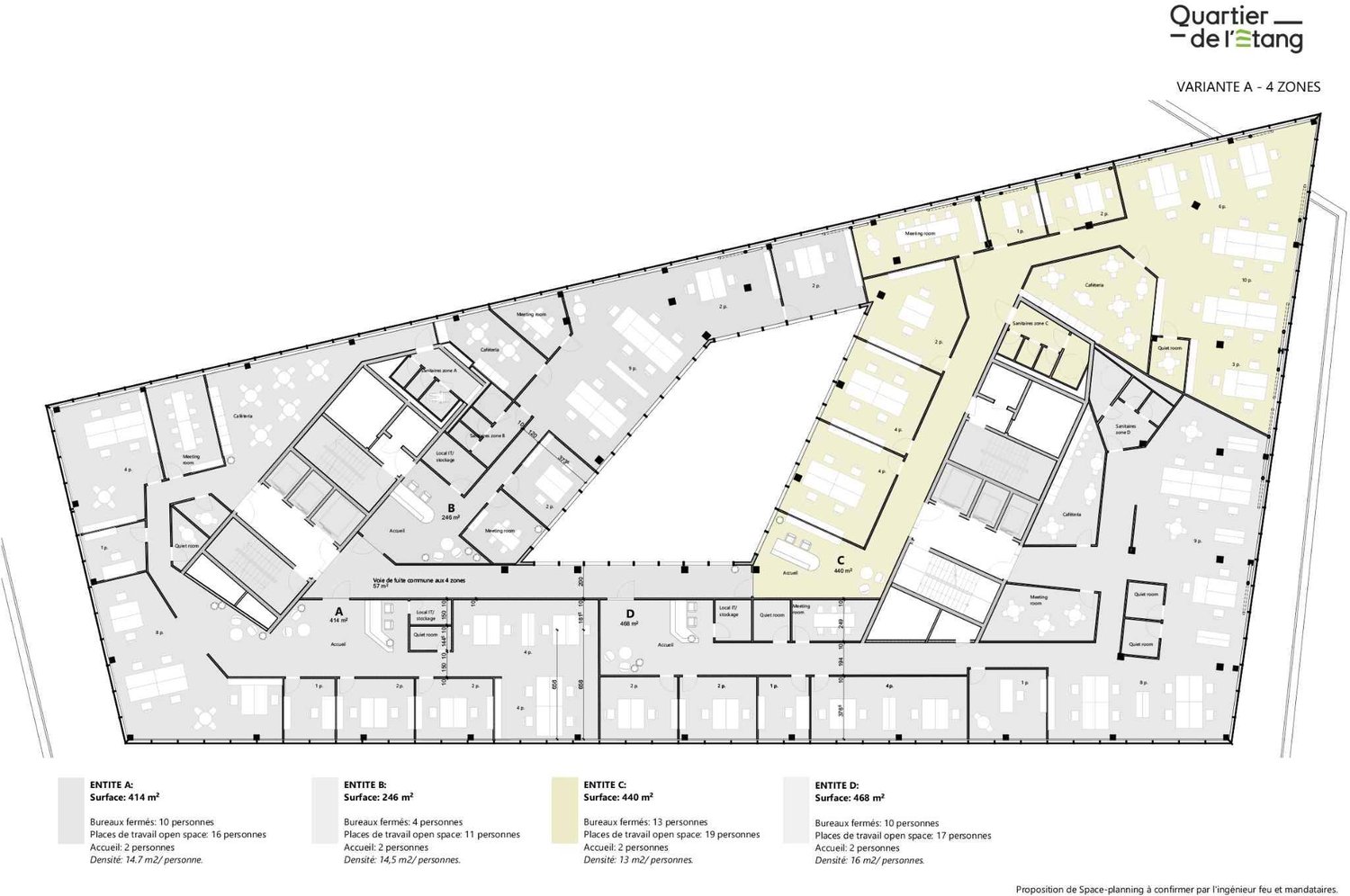 440m² office