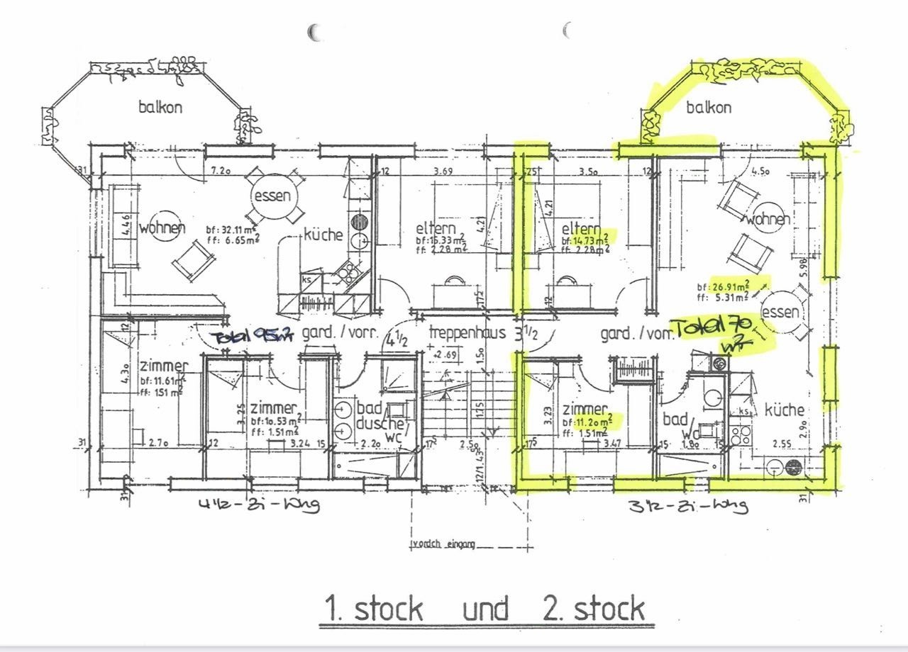Appartement de 3 ½ pièces