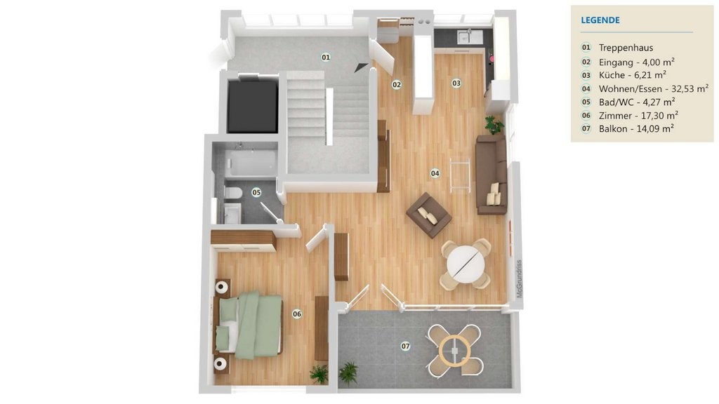 appartement de 2 ½ pièces, photo 3 sur 7