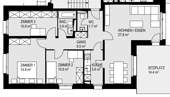 Appartement de 4 ½ pièces, photo 8 sur 8